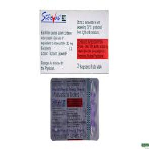 Storvas 20mg Atorvastatin Calcium Tablet